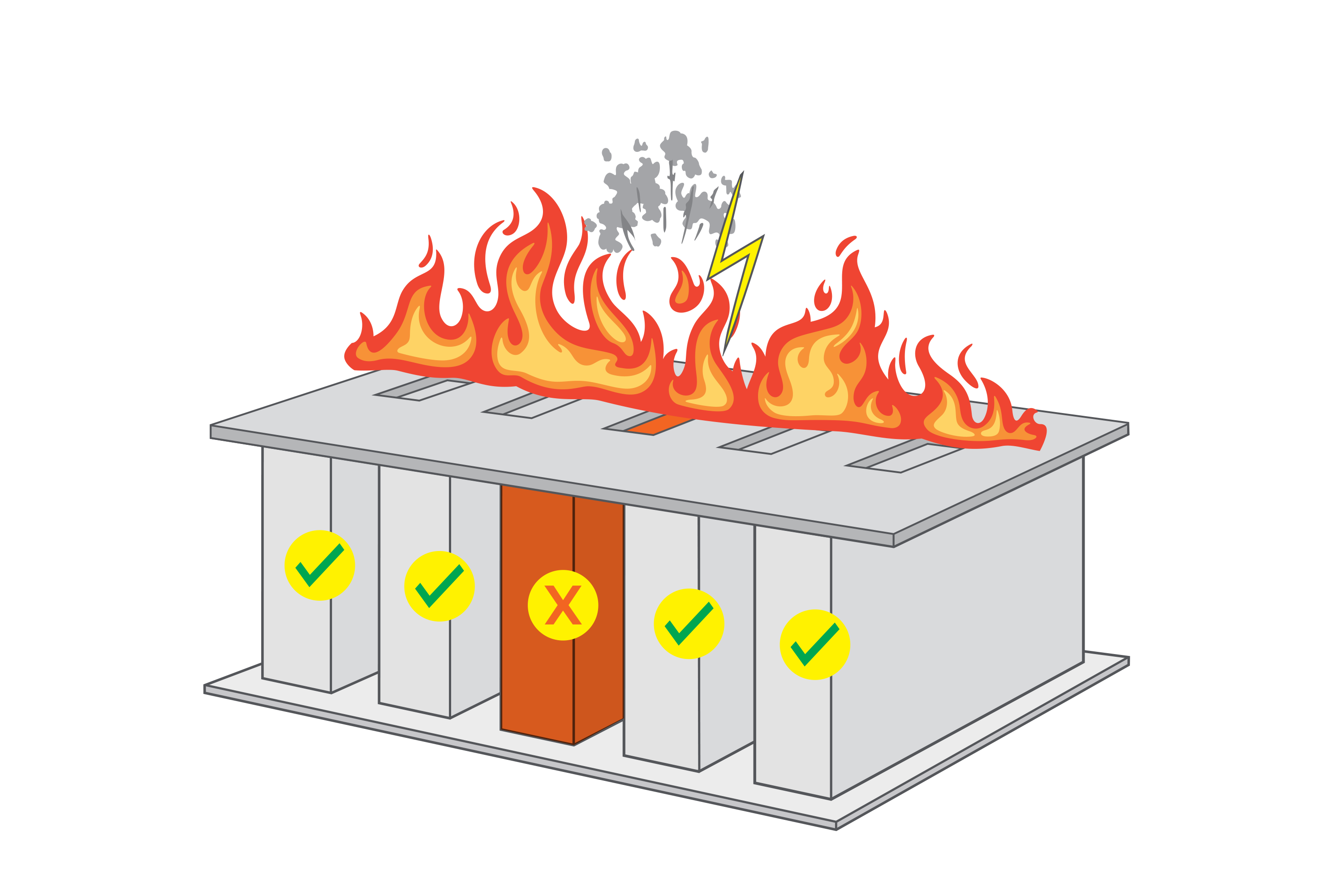 Directional Battery Cell Venting Tape